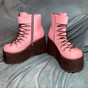 Pink Demonia Kera 21 Platform boots